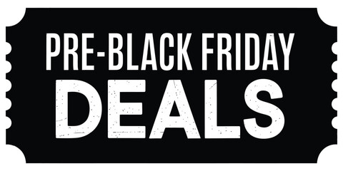 Pre black friday deals announcement graphic