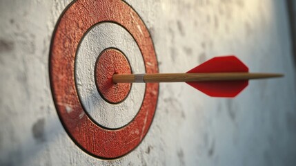 Target arrow hitting center