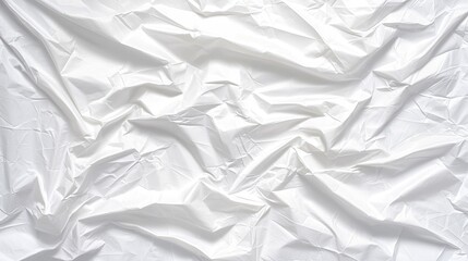 Obraz premium a close up of a white crumpled paper background