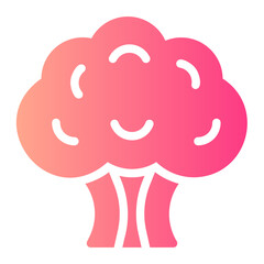 broccoli gradient icon