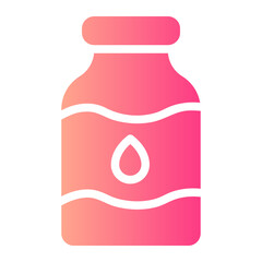 milk bottle gradient icon