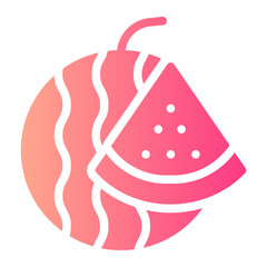 watermelon gradient icon