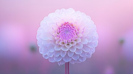 A single white flower with a pink center on a pink background