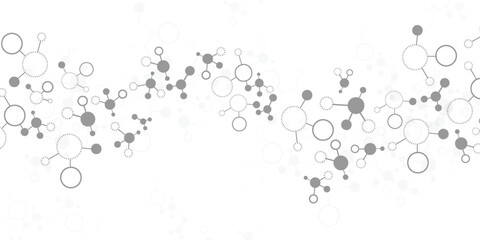 Scientific molecular structure network design for research and technology background