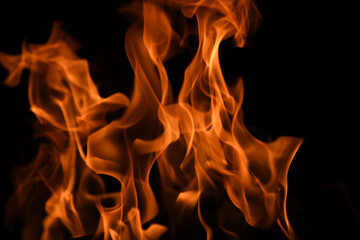 Fototapeta premium Blaze fire flame texture for banner background.