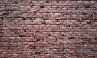Brick wall background texture. Textured background of brick wall. Clinker brick. Wall from brick background. Grunge, wall pattern. Wallpaper bricks texture.