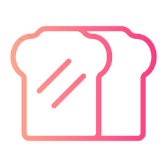 bread gradient icon