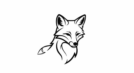 Obraz premium Animal Logo Vector Set, Wildlife Mascot Silhouette, Animal Head Illustration Design 