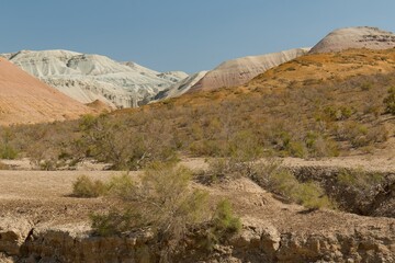 Aktau Mountains in Altyn Emel National Park. Kazakhstan. Asia.