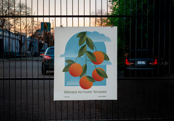 Hanging Poster Mockup 