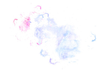 Pink Nebula Galaxy Space on Transparent Background