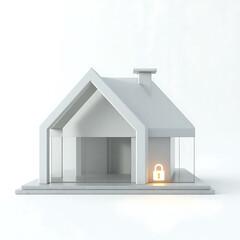 Modern home security system protects your family
