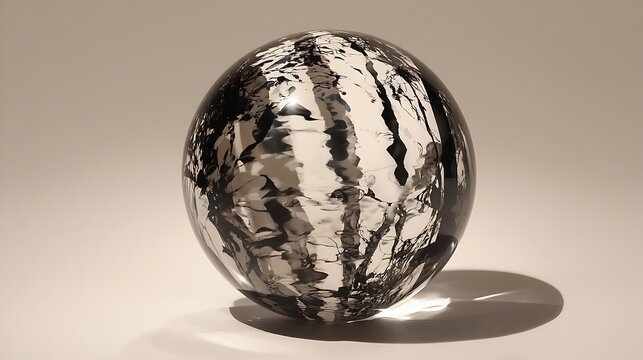 abstract sphere enclosing distorted silhouette, sense of suffocation and tension, sharp contrast, expressive composition, 