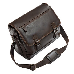 Elegant leather messenger bag for modern professionals