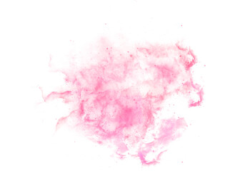 Pink Nebula Galaxy Space on Transparent Background