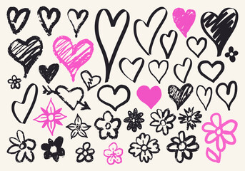 Heart and flower art