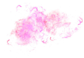 Pink Nebula Galaxy Space on Transparent Background