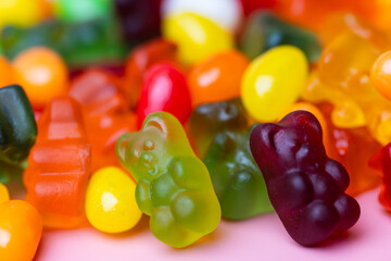  background of gummy bears