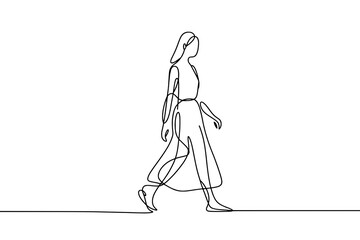 vector illustration of a woman