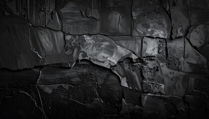 Dark and Cracked Texture - A Study in Contrast and Decay.