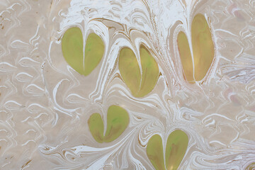 Seamless abstract marble pattern textured background. Heart love concept