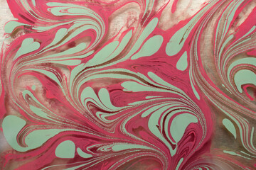 Seamless abstract marble floral pattern textured background