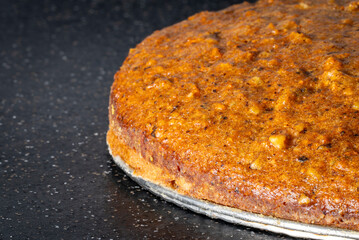 Homemade carrot cake with no icing for a healthier alternative
