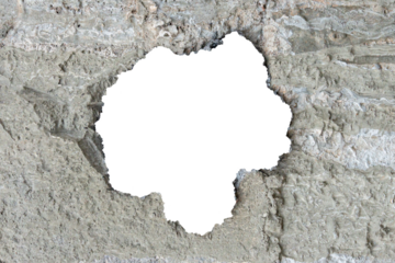 Textured Concrete Border with Rounded Shapes and Rough Edges