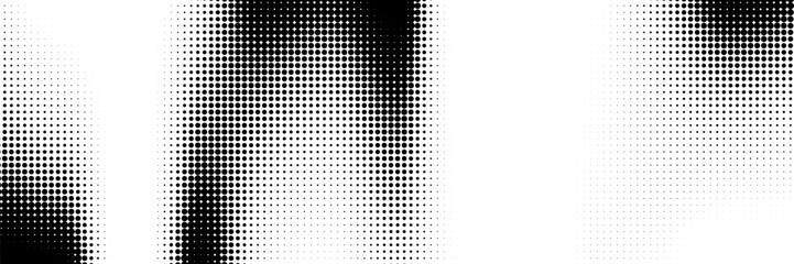Black and white dotted halftone background. modern background, Fantastic background the modern vintage print on business cards, labels, stickers
