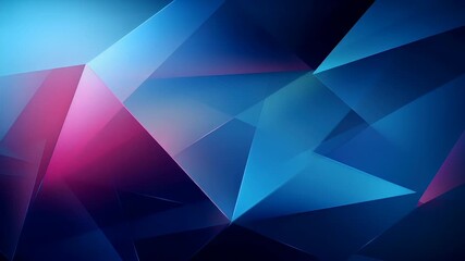 Digital art wallpaper background. abstract geometric background with blue and pink triangles. - Powered by Adobe