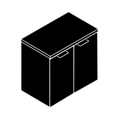 Cabinet isolated on transparent background