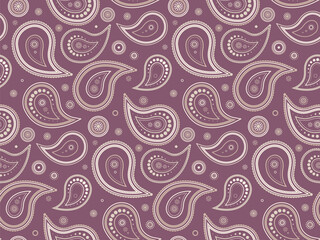 Buta ornament at art flowing. Image old-fashioned on herb elegant. Boho deco of india silk.