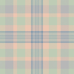 Pastel tartan pattern. Soft, muted colors create a calm, timeless aesthetic. Ideal for backgrounds, textiles, and design projects needing a gentle, classic touch.