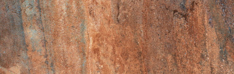 Modern Brown limestone texture background in white light polished empty wall paper. luxury Brown concrete stone table top desk view concept grunge seamless, Rustic marble slab.