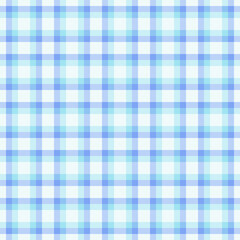Seamless plaid pattern. Light blue and white check design. Great for textiles, backgrounds, or adding a cozy, traditional feel to creative projects.Versatile design element.