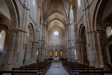 Priverno, Latina, Italy. Cistercian Abbey of Fossanova.
