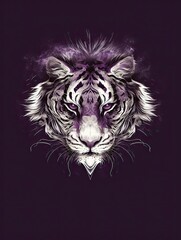 Obraz premium Stylish design with a tiger image.