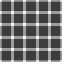 Seamless plaid pattern in grayscale. A classic, versatile design ideal for backgrounds, textiles, web design, and adding a touch of simple elegance to any project.