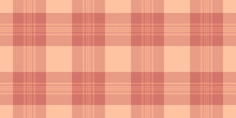 Seamless plaid pattern in soft peach and coral hues. Perfect for textiles, backgrounds, or vintageinspired designs. Adds a warm, cozy texture to any project.