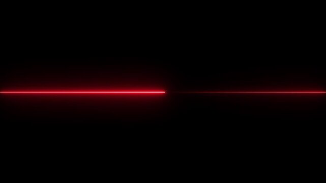 abstract glowing neon lase line, Straight neon lazer line color  on black background