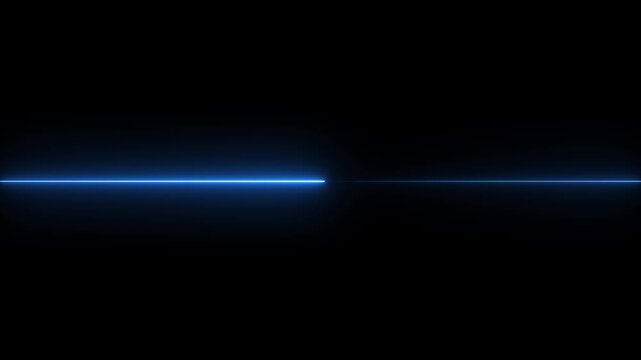 abstract glowing neon lase line, Straight neon lazer line color  on black background