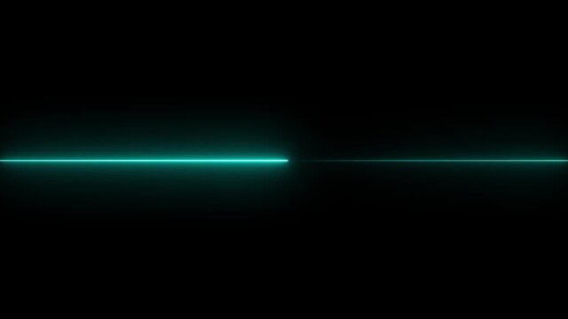 abstract glowing neon lase line, Straight neon lazer line color  on black background
