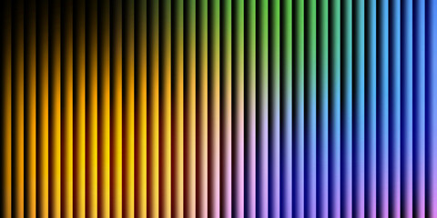 Colorful abstract background with vertical lines and a vibrant rainbow gradient.