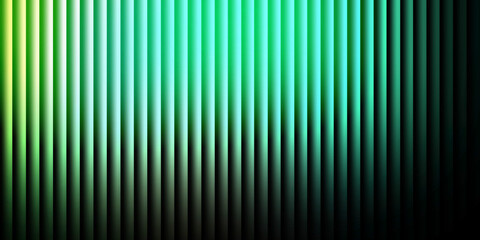 Modern abstract background with glowing green and turquoise vertical stripes.
