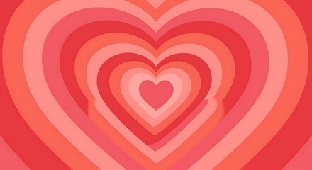 Concentric hearts gradient love romance