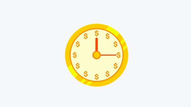 Time Is Money Concept &ndash; Spinning Dollar Clock on White Background
Ideal for business, finance, productivity, and investment projects. Clean white background for easy compositing and modern visual appe