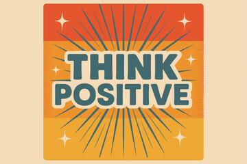 Retro Nostalgic Poster Art. Retro Poster with bold rounded fonts, centered layout, halftone dots, paper texture, sparkles and rays, nostalgic 50s?60s vibe,