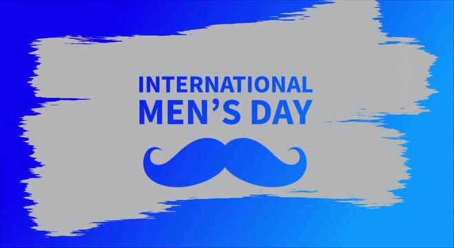 International Men's Day animation blue