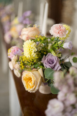 bouquet of roses and flowers