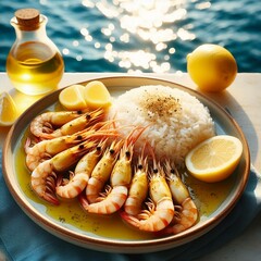 fresh seafood on the grill